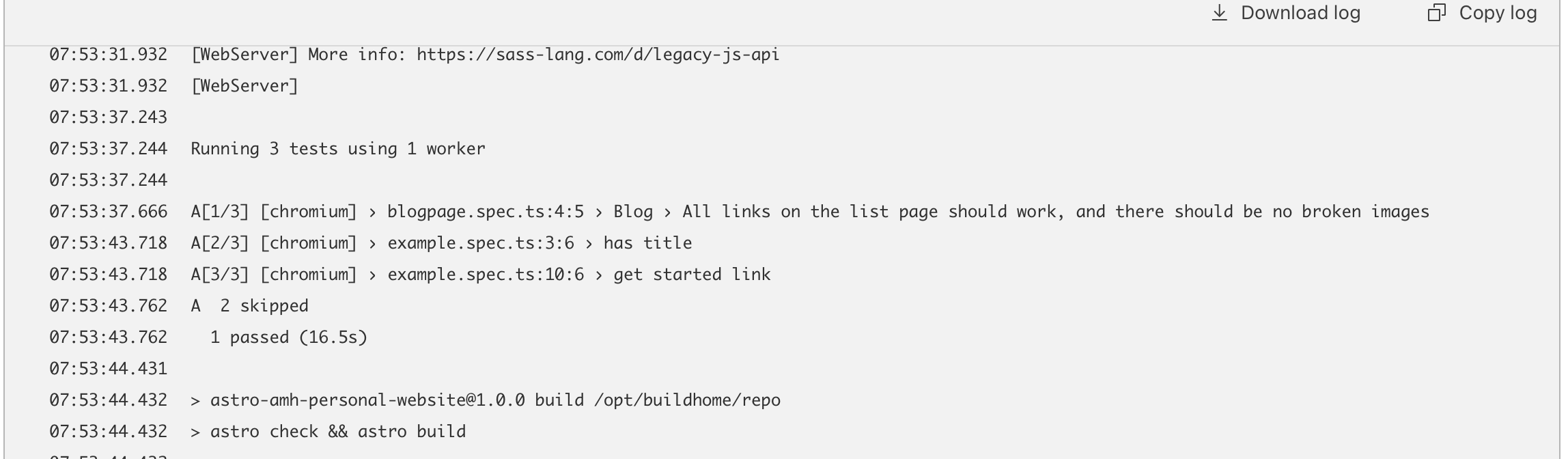 Cloudflare Pages test build